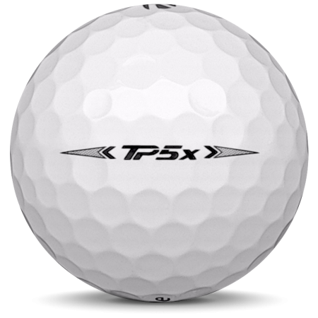 Golfbolden TaylorMade TP5x i årsmodel 2022.