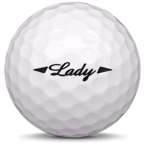 Golfboll av modellen Bridgestone Lady i vit färg från sidan