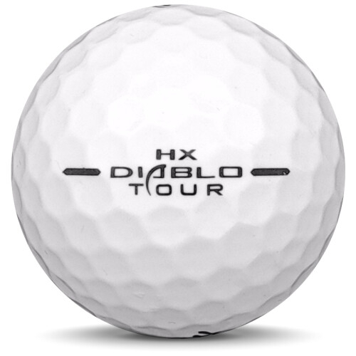 Golfboll av modellen Callaway HX Diablo Tour i vit färg från sidan
