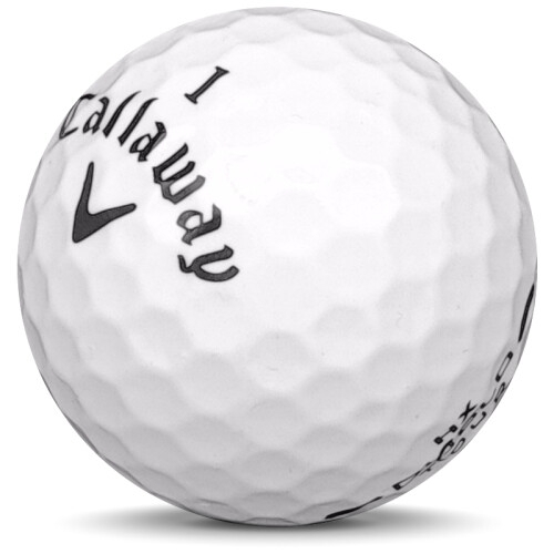 Golfboll av modellen Callaway HX Diablo Tour i vit färg sned bild