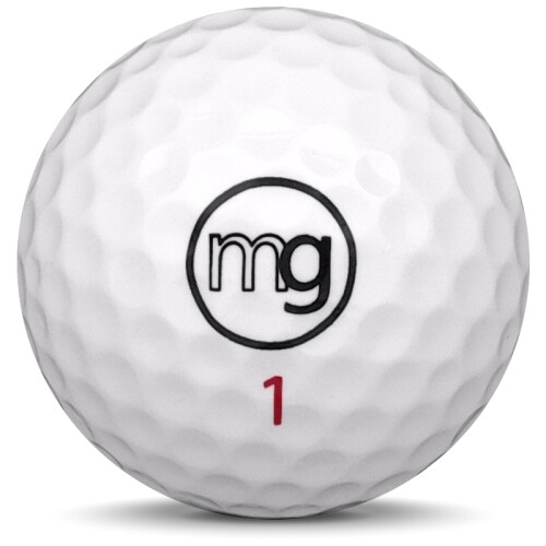 Golfboll av modellen Others MG Senior i 2019 års version med vit färg framifrån