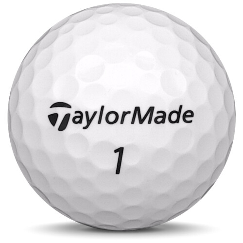 Golfboll av modellen TaylorMade RBZ Soft i 2020 års version med vit färg framifrån