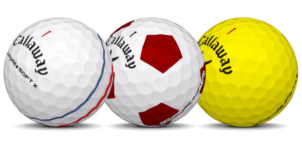 Callaway Chrome Soft X Golfbolde i forskellige farver